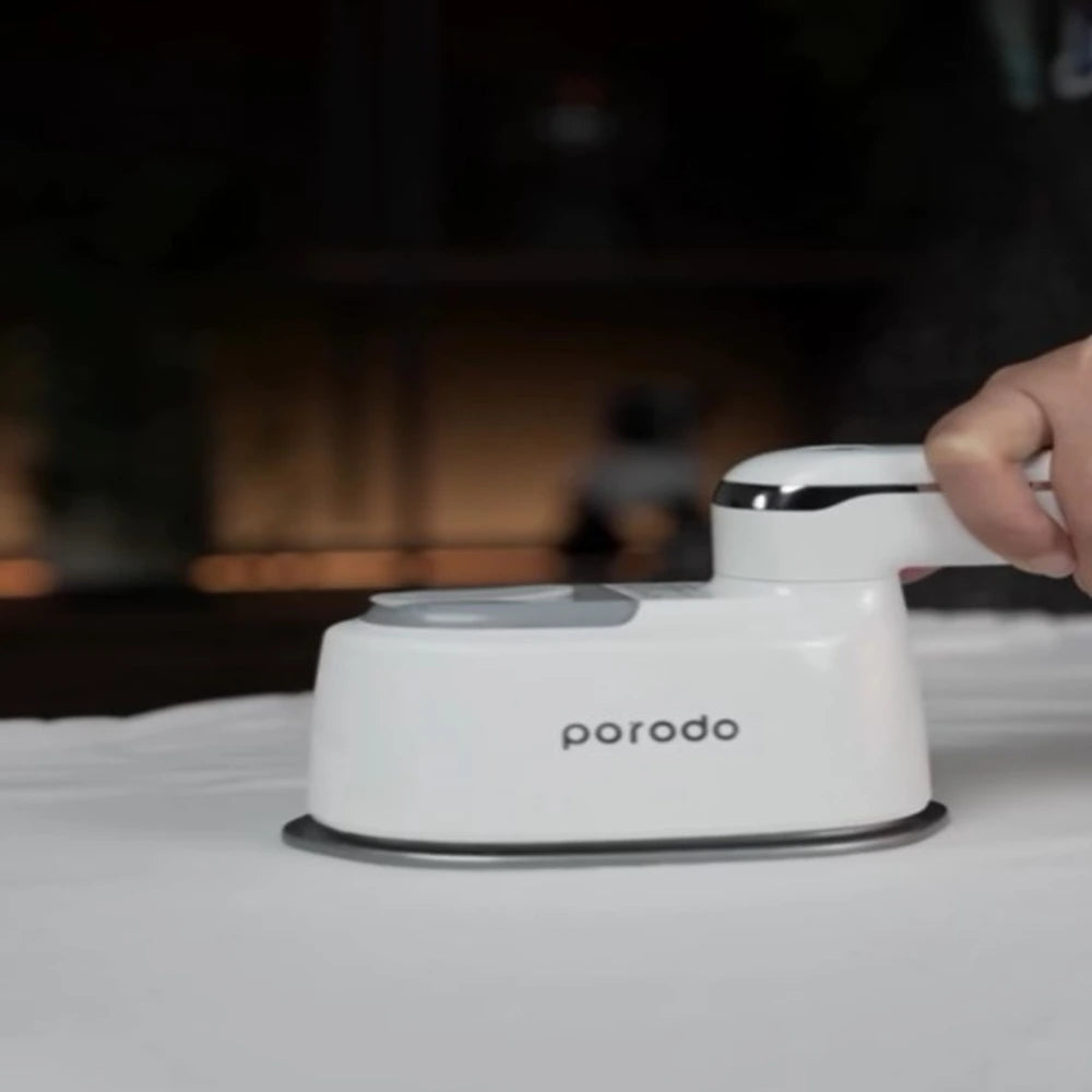 Porodo Compact Portable Steam & Heat Iron – Ceramic Soleplate  3-Level Temperature Control