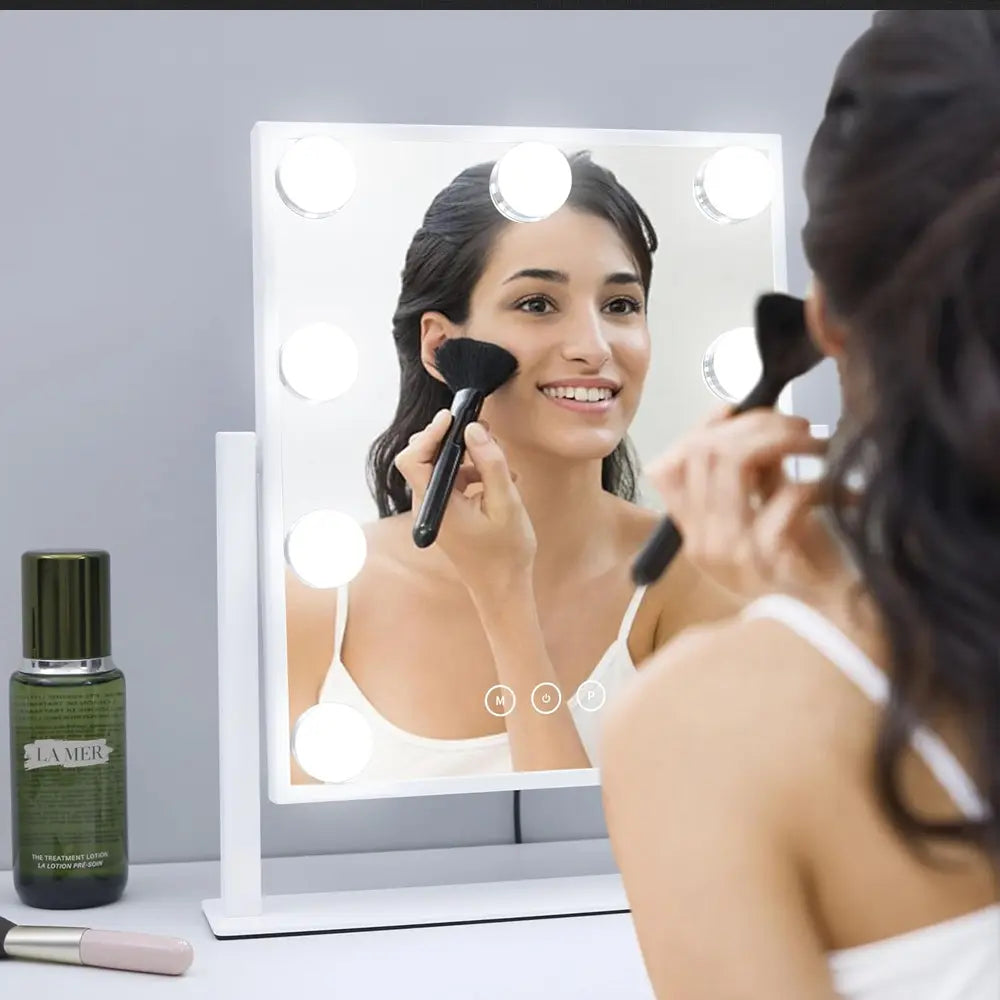 Green Lion LED Makeup Mirror with 9 Dimmable Bulbs 50,000-Hour Us