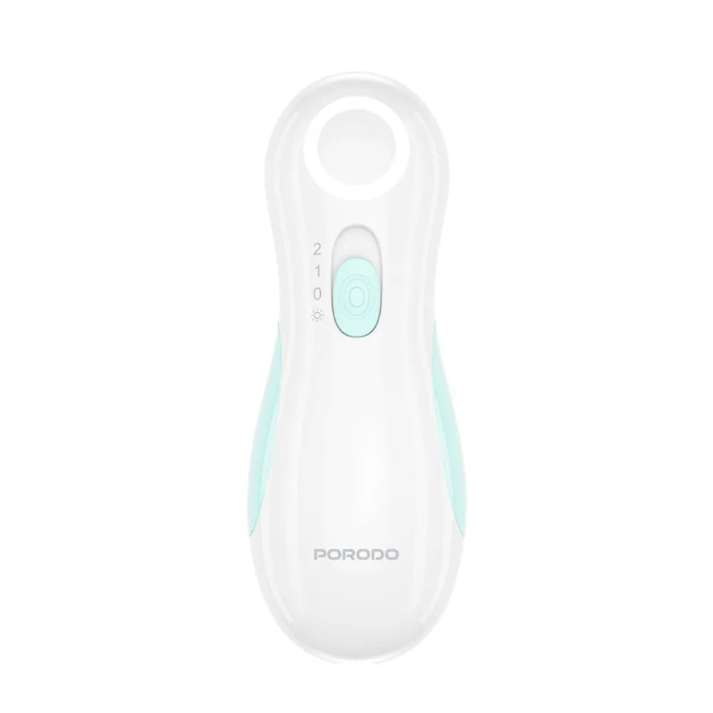 Porodo Baby Nail Trimmer Set with 360° Gentle Rotation, Interchangeable Heads, Night Light, Ergonomic Design – For Babies and Adults