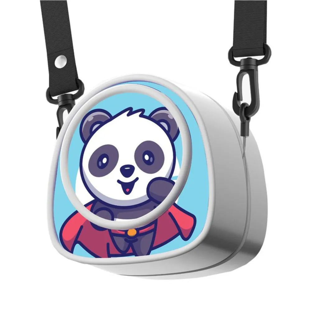 Porodo Life Style Kids Portable Neck Fan 900mAh Battery with 3-Speed Settings, Adjustable Lanyard, Up to 10 Hours Working Time – Blue