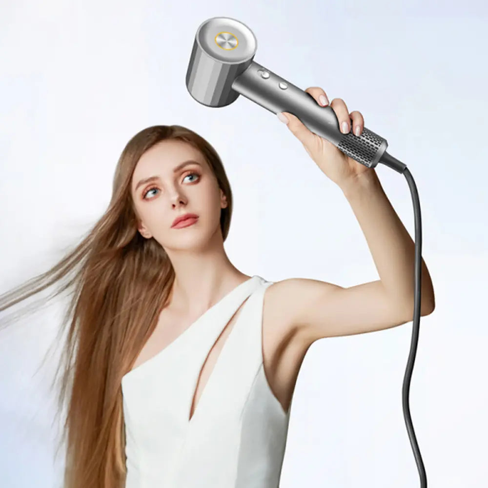 Wiwu Hypersonic Hair Dryer with Magnetic Air Nozzle Ionic Technology 1600W - Grey