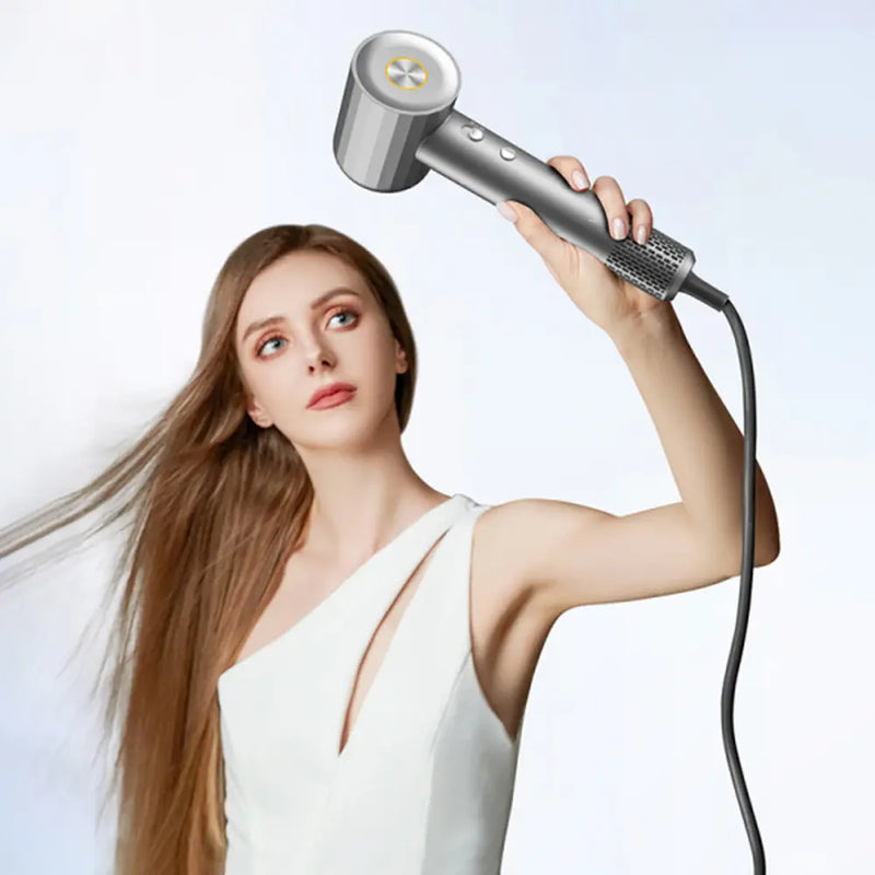 Wiwu Hypersonic Hair Dryer with Magnetic Air Nozzle Ionic Technology 1600W - Grey