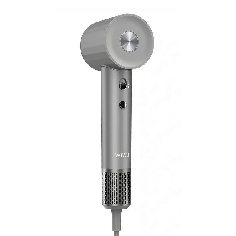 Wiwu Hypersonic Hair Dryer with Magnetic Air Nozzle Ionic Technology 1600W - Grey