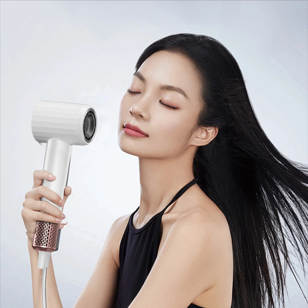 Wiwu Hypersonic Hair Dryer with Magnetic Air Nozzle Ionic Technology 1600W - White
