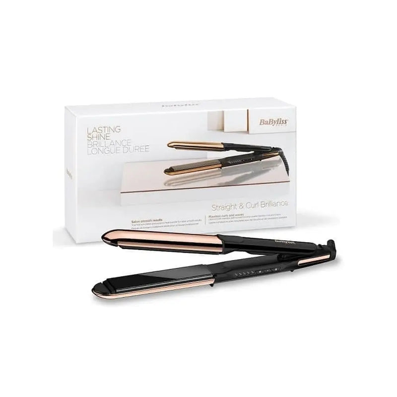 Babyliss Straight & Curl Brilliance 2-in-1 Straightening Iron Advanced Ceramics Heating System Up To 235°C