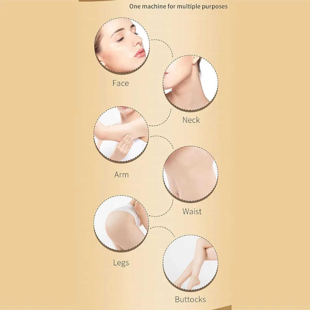 Porodo RF Face Lifting Machine with EMS Microcurrent, Skin Tightening Device, 5-Mode LED Phototherapy, VR Vibration, Battery Powered – For All Skin Types