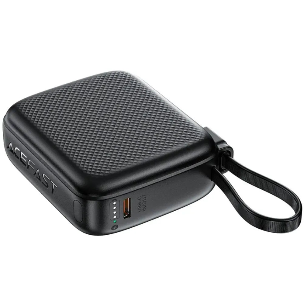 ACEFAST M15-10000 Power Bank PD 20W Fast Charging 10000mAh Portable Charger with Built-in Cable and LED Display