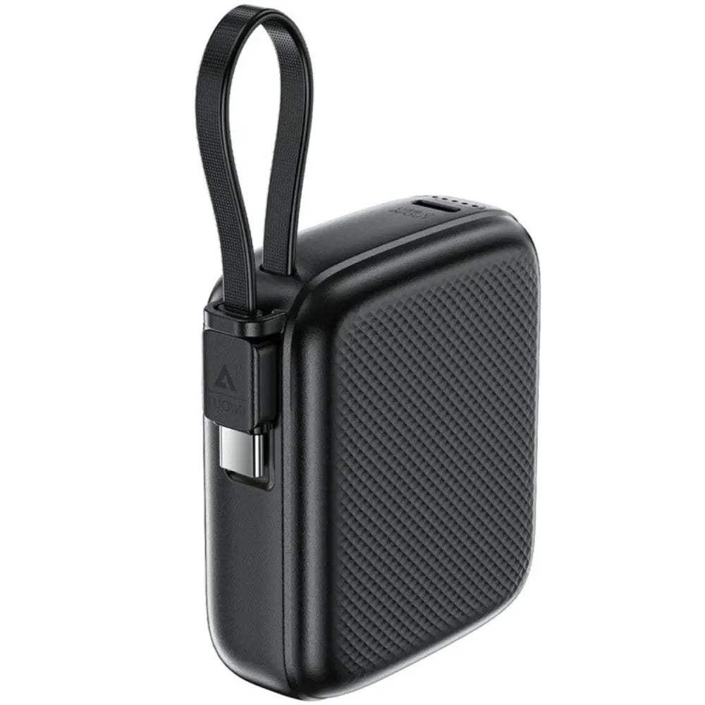 ACEFAST M15-10000 Power Bank PD 20W Fast Charging 10000mAh Portable Charger with Built-in Cable and LED Display