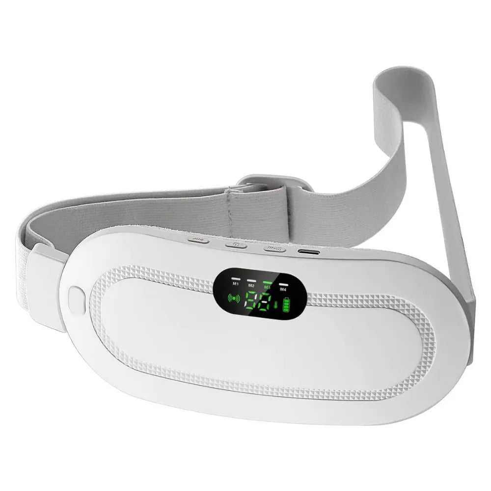 Portable Cordless Heating Pad – USB Rechargeable Waist Belt for Cramps, 3 Heat Levels & 4 Massage Modes, for Women’s Back & Belly Pain Relief