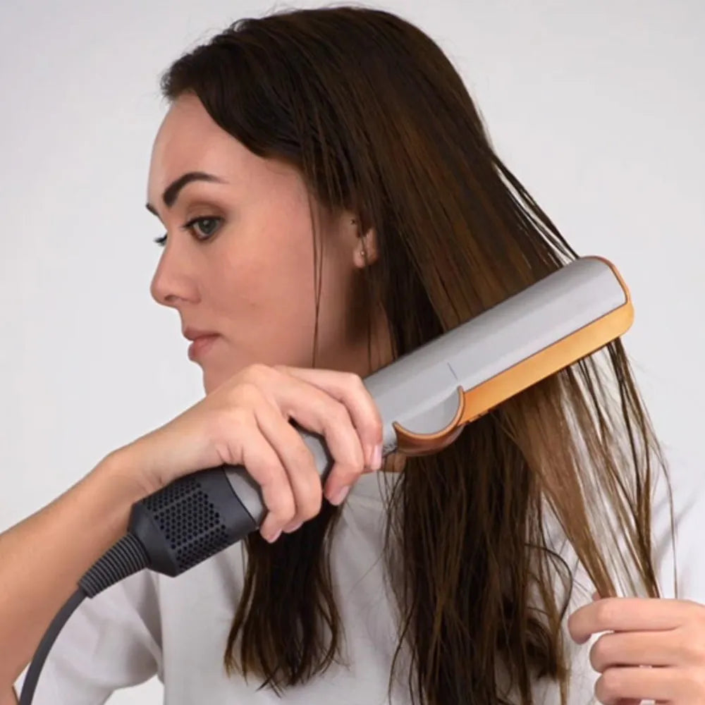 Wet-to-Dry Hair Straightener – No Heat Damage, 2-in-1 Straightening & Drying, 3 Modes, Intelligent Heat Control