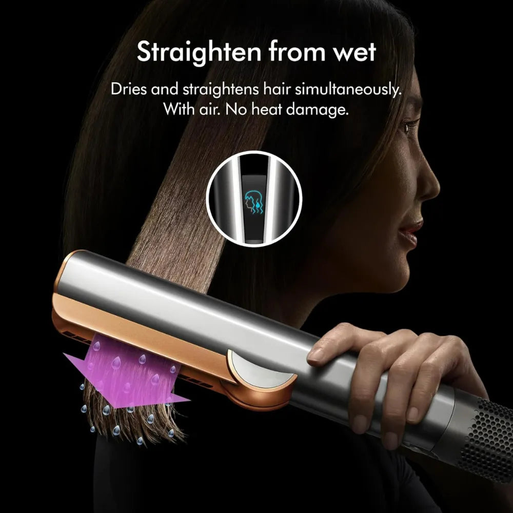 Wet-to-Dry Hair Straightener – No Heat Damage, 2-in-1 Straightening & Drying, 3 Modes, Intelligent Heat Control