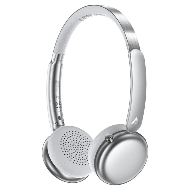 ACEFAST H8 Wireless Headphones Bluetooth 5.4 with 30dB ANC, 60H Battery, HiFi Sound, HD Mic, Rotatable Earcups - Silver