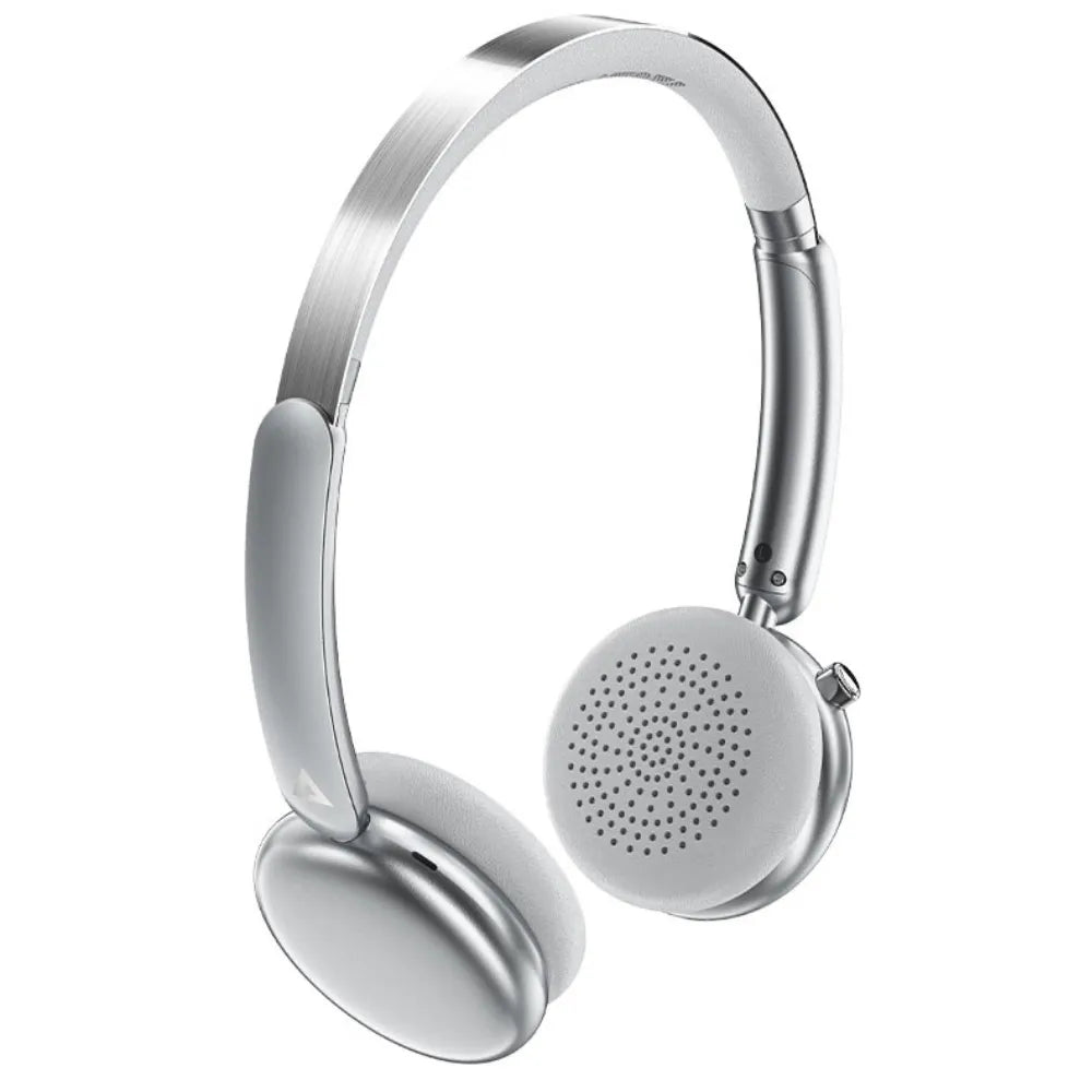 ACEFAST H8 Wireless Headphones Bluetooth 5.4 with 30dB ANC, 60H Battery, HiFi Sound, HD Mic, Rotatable Earcups - Silver