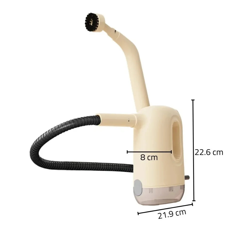 YCZQ-001 Electric High-Pressure Steam Cleaner 1200W with 300ml Tank – UK Plug, 180cm Cable, Lightweight ABS Body