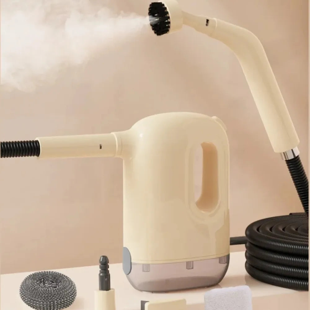 YCZQ-001 Electric High-Pressure Steam Cleaner 1200W with 300ml Tank – UK Plug, 180cm Cable, Lightweight ABS Body