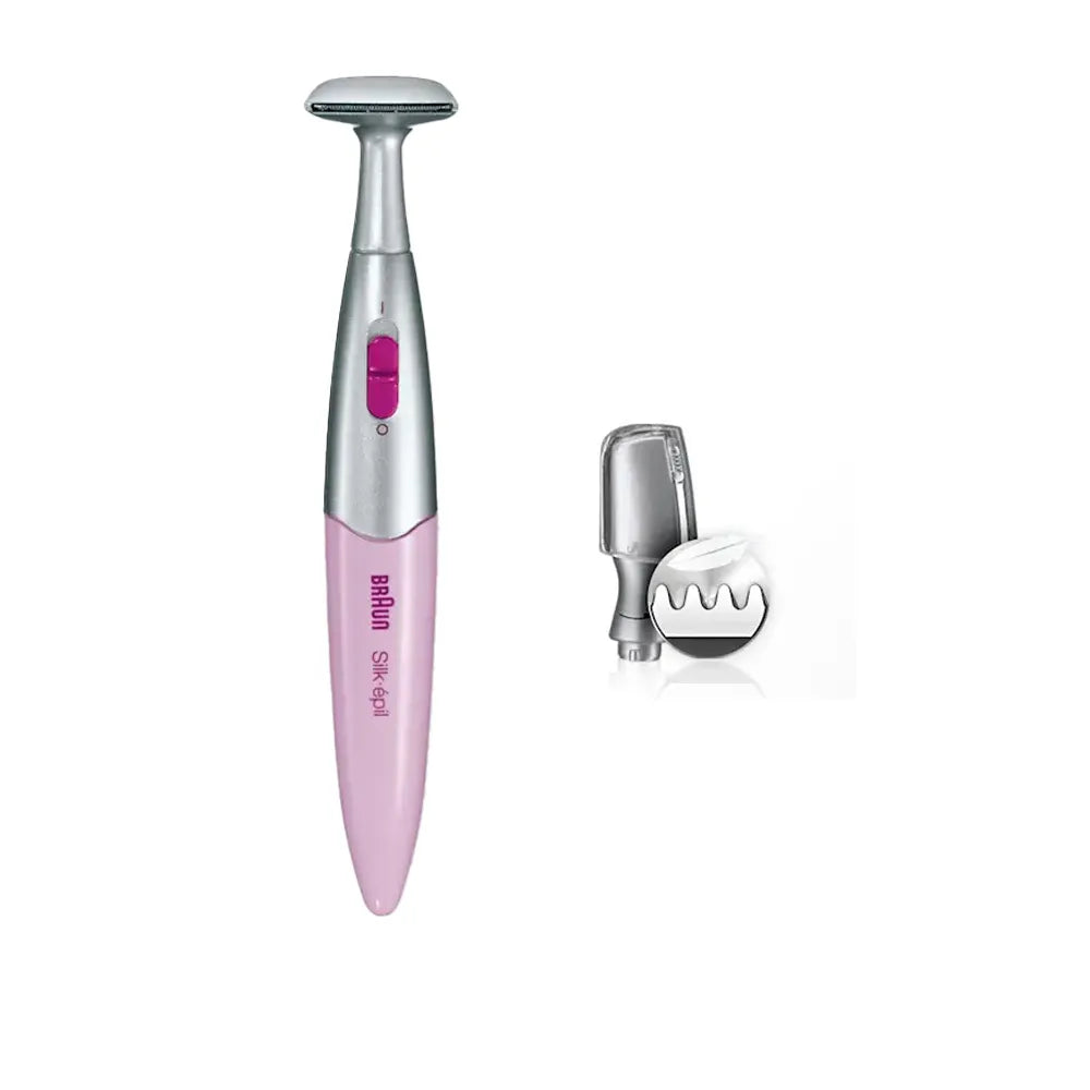Braun Silk Epil 3 in 1 Trimmer Hair Removal for Women AAA Batteries 120 Min Battery Life - Pink