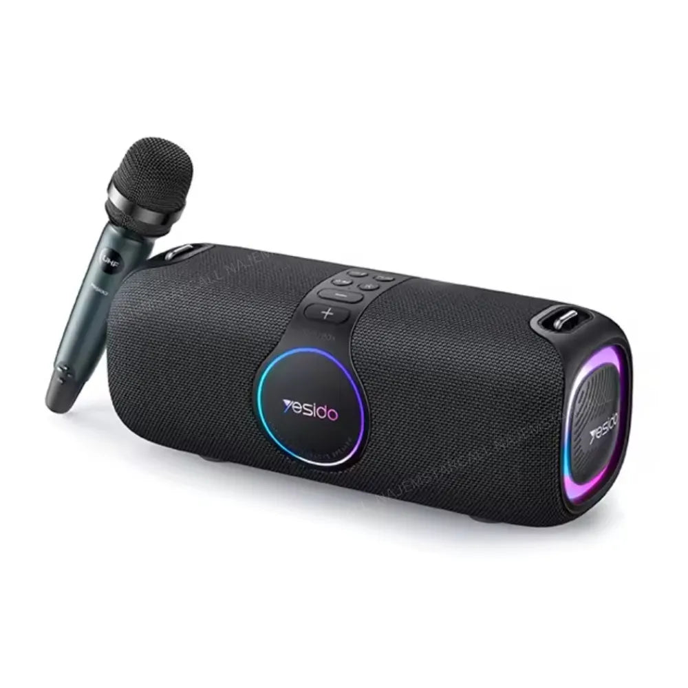 Yesido YSW21 120W Wireless RGB Speaker – IPX6, Bluetooth 5.0, UHF Mic, 4 Speakers, Up to 6H Playtime
