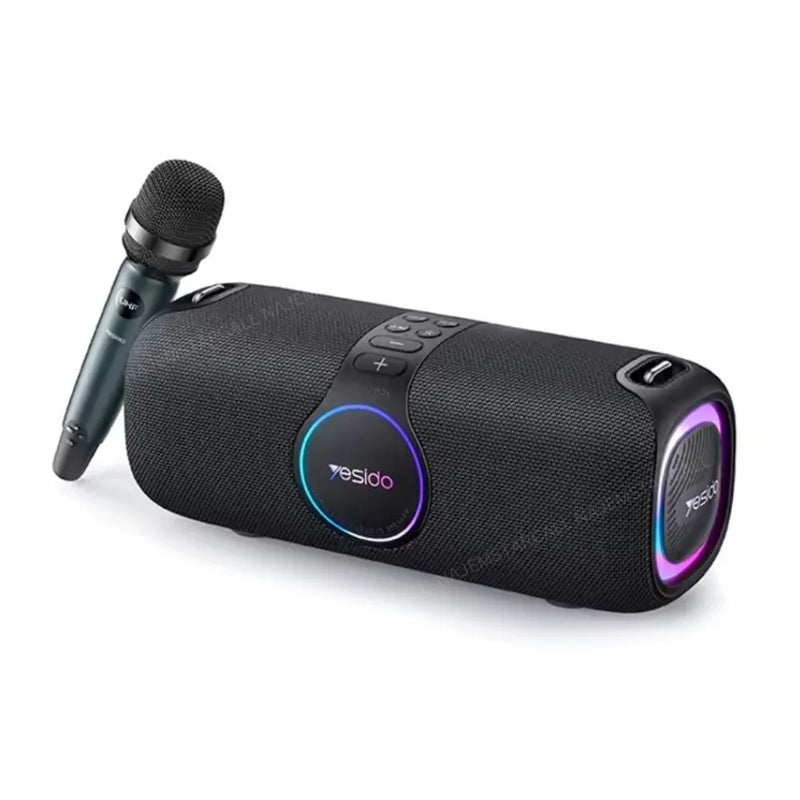 Yesido YSW21 120W Wireless RGB Speaker – IPX6, Bluetooth 5.0, UHF Mic, 4 Speakers, Up to 6H Playtime