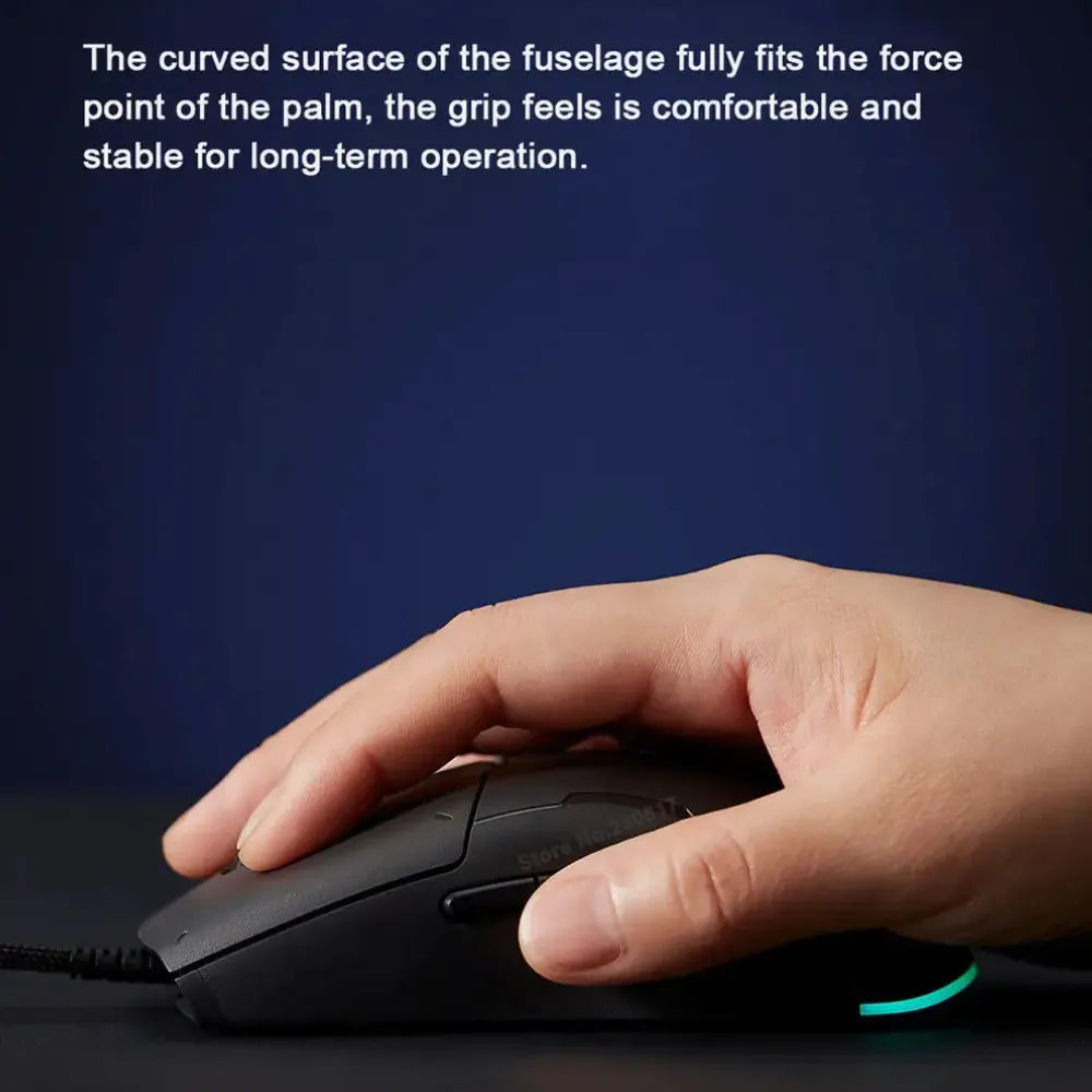Xiaomi Gaming Mouse Lite Wired USB with 5-Level Adjustable DPI, TTC Gold Microswitch & RGB Lighting – Windows & macOS Compatible