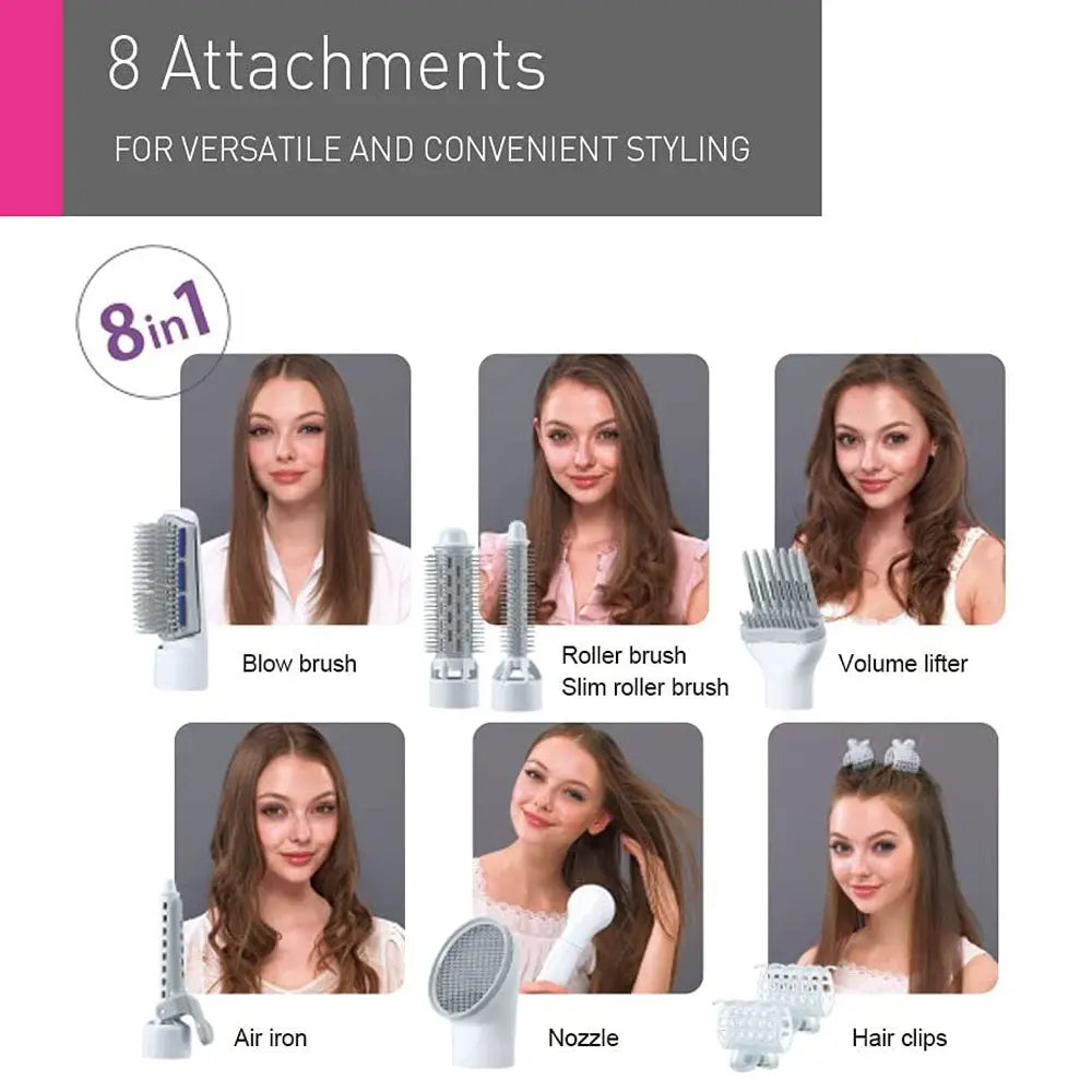 Panasonic EH KA81 W 865 Hair Styler With 8 Attachments Corded Electric 650W