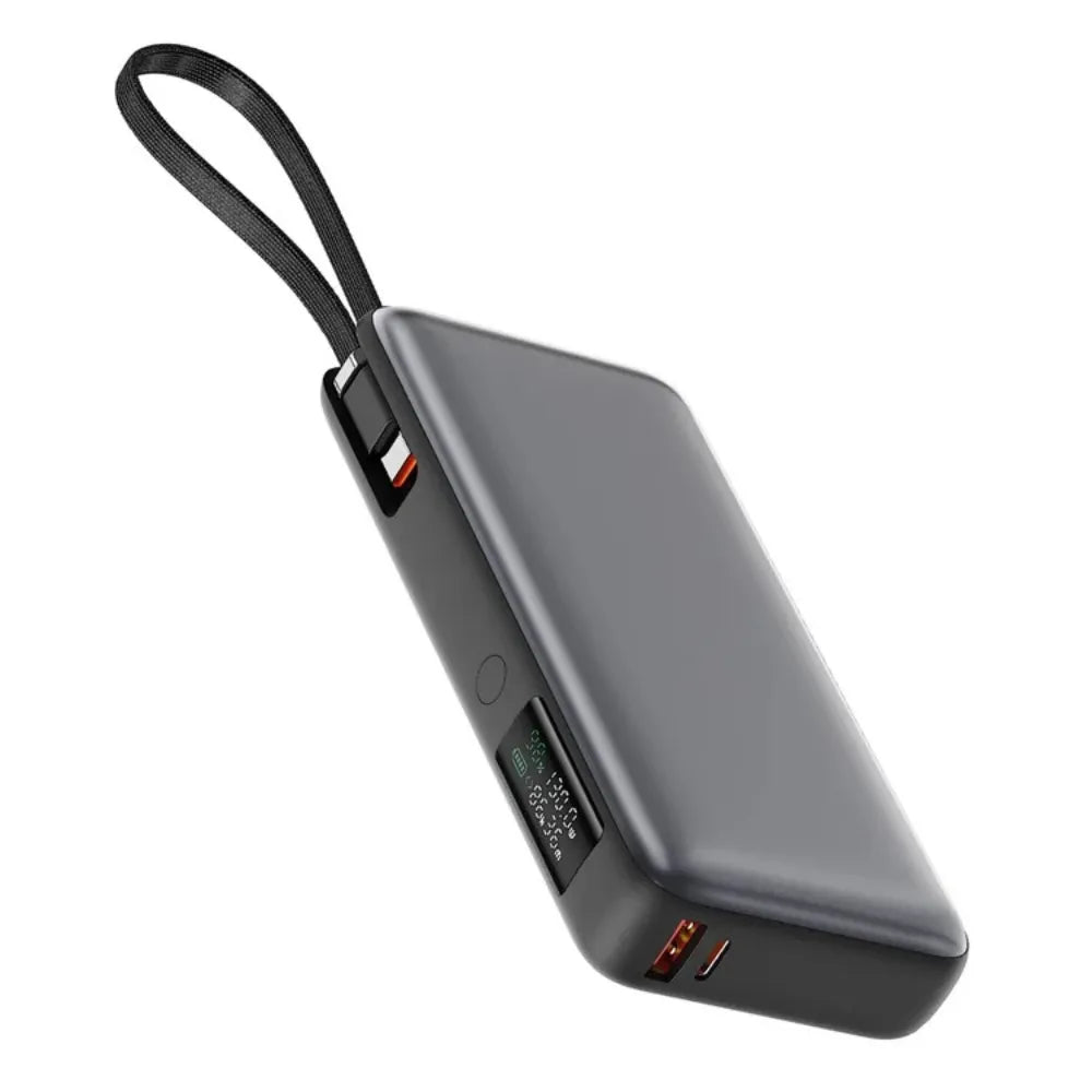 ACEFAST M22 20000mAh PD130W Power Bank with Built-in USB-C Cable – Fast Charging for Laptops, Tablets & Phones, LED Display