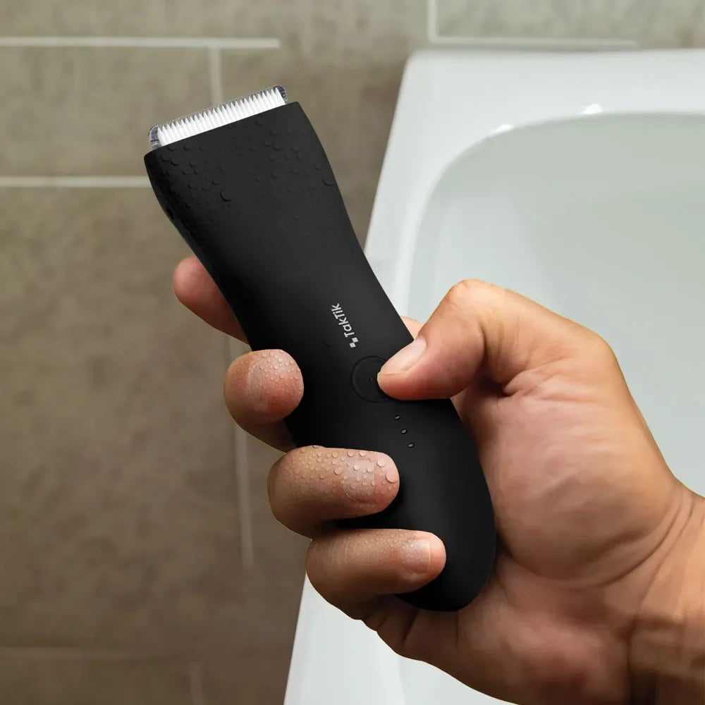Taktik Body Hair Trimmer For Men Type-C Rechargeable Ceramic Blades
