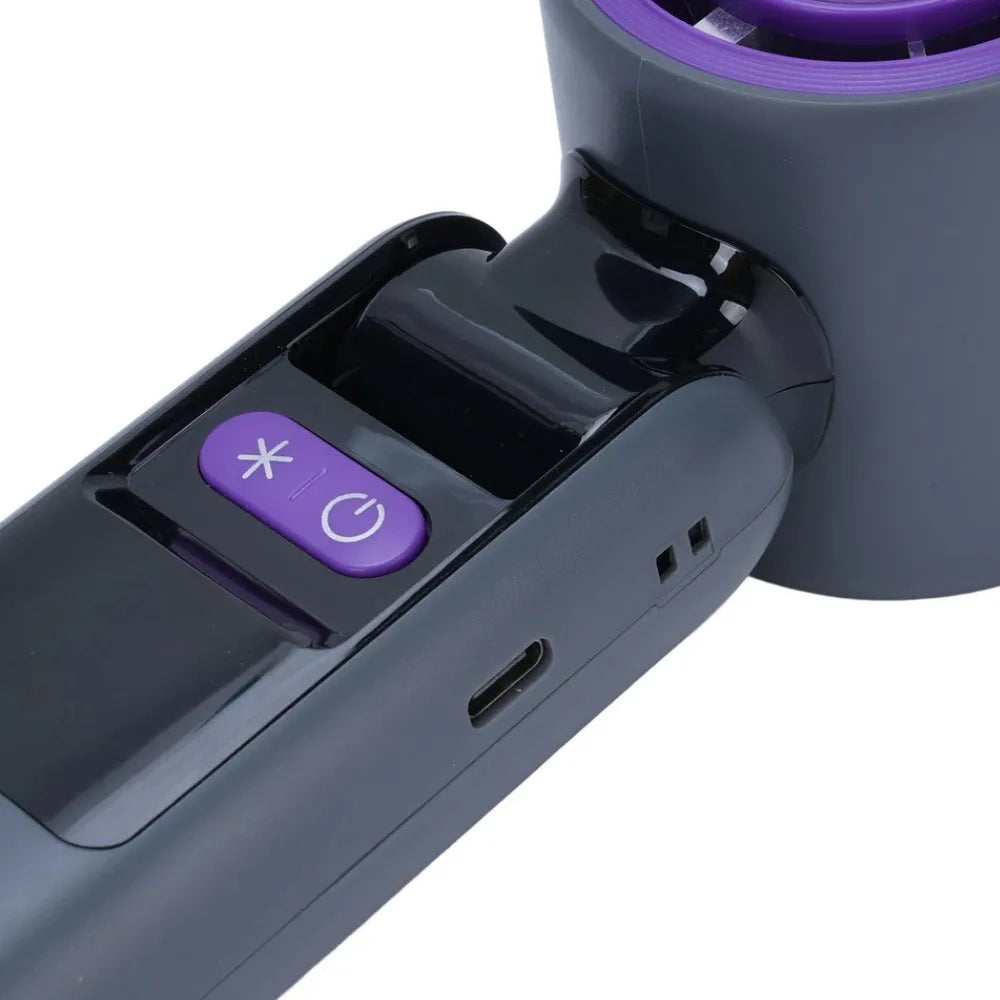 HG Handheld Cooling Fan with LED Display – High-Speed, USB Rechargeable