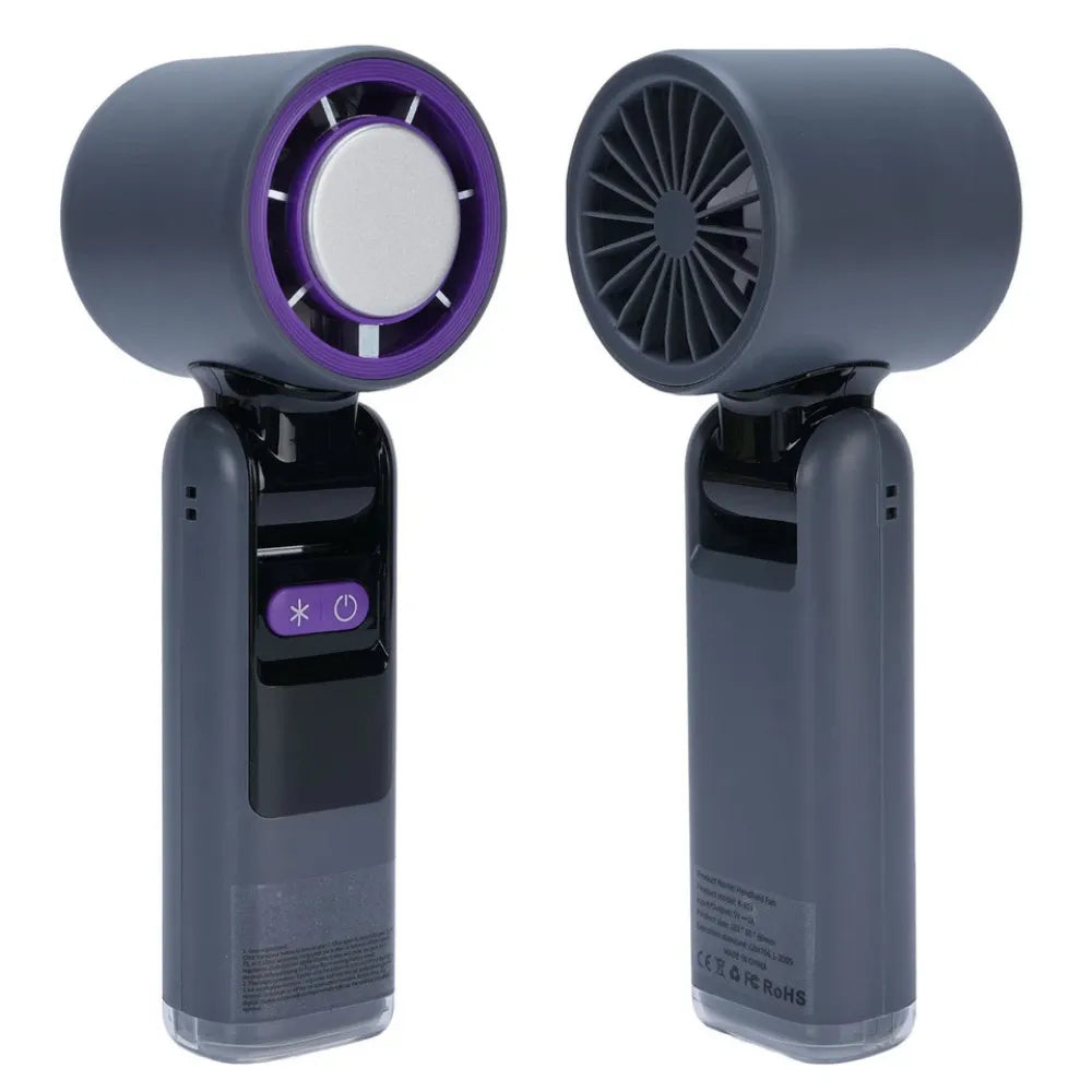 HG Handheld Cooling Fan with LED Display – High-Speed, USB Rechargeable