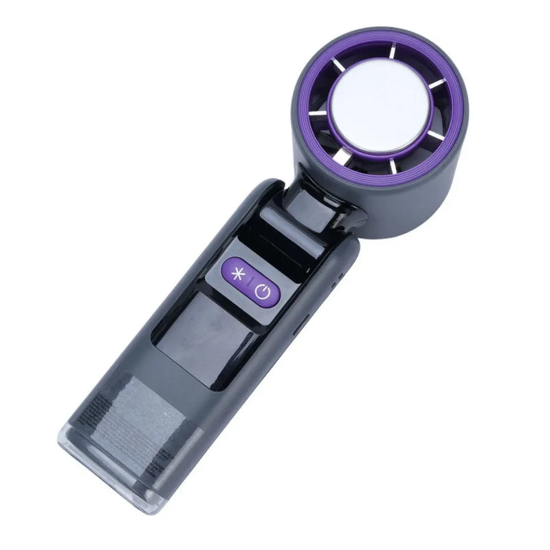 HG Handheld Cooling Fan with LED Display – High-Speed, USB Rechargeable