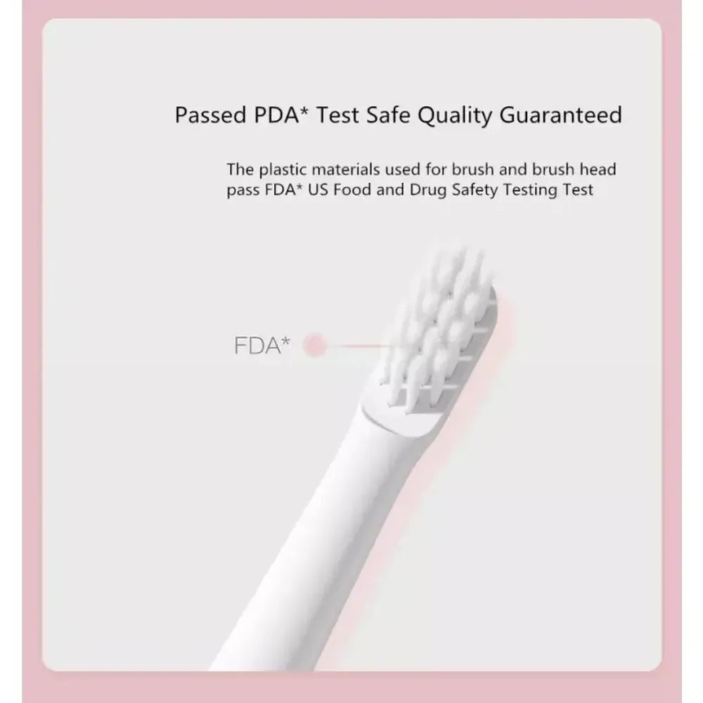 Xiaomi T100 Mijia Sonic Electric Toothbrush Dual Cleaning Modes USB Rechargeable - White