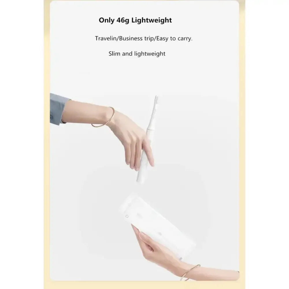 Xiaomi T100 Mijia Sonic Electric Toothbrush Dual Cleaning Modes USB Rechargeable - White