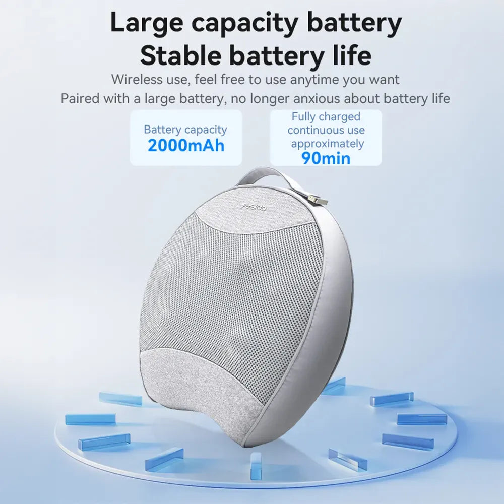 Yesido MG15 Back Massager Hot Compress Up To 30-40℃ 2000mAh Battery Life  Type-C Rechargeable