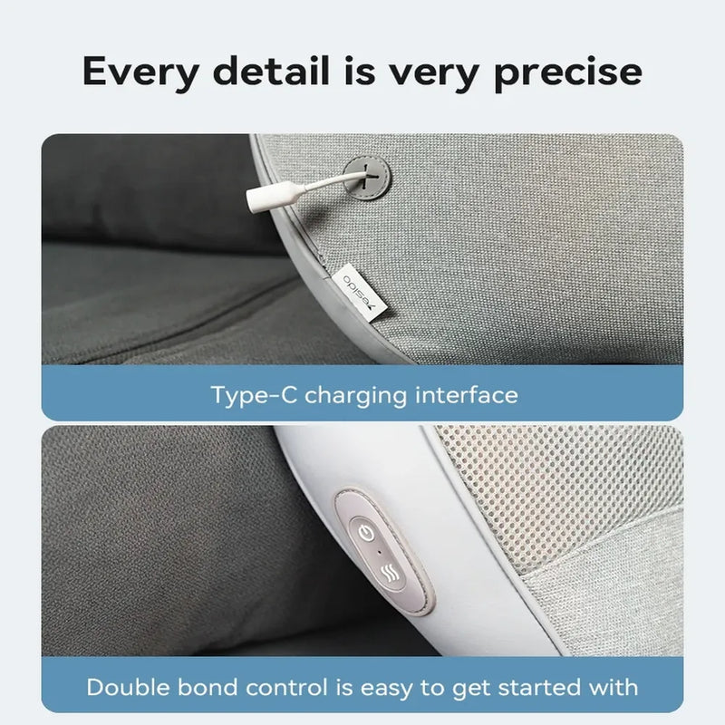 Yesido MG15 Back Massager Hot Compress Up To 30-40℃ 2000mAh Battery Life  Type-C Rechargeable