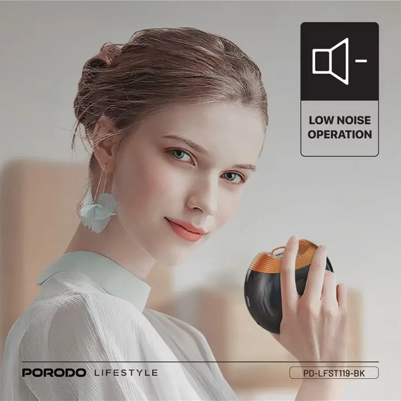 Porodo Lifestyle All-In-One Nail Trimmer Set 400mAh Type-C Charging – Black