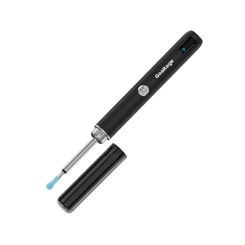Goaltage ECL01 Smart Ear Cleaning Kit with HD Camera, LED Lights, Mobile App, Waterproof Design & USB-C Rechargeable Battery – Includes Silicone Tips