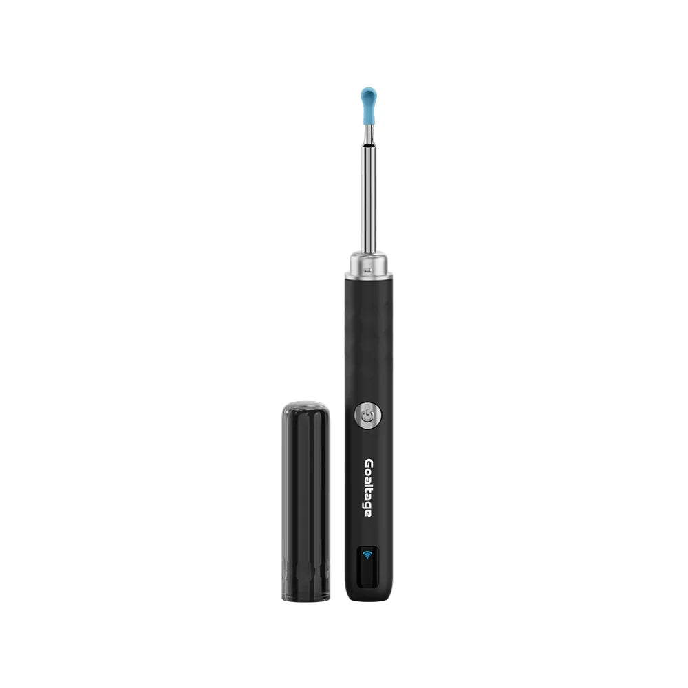 Goaltage ECL01 Smart Ear Cleaning Kit with HD Camera, LED Lights, Mobile App, Waterproof Design & USB-C Rechargeable Battery – Includes Silicone Tips
