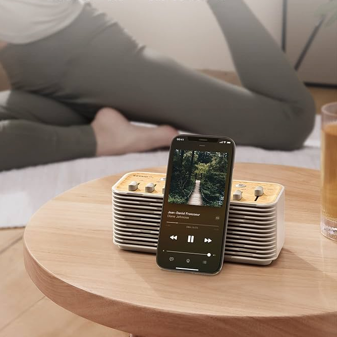 EZVALO Lite White Noise Machine with 255+ Sound Mixes, Night Light & Sleep Timer –10-Hour Battery, Relaxation & Sleep Aid