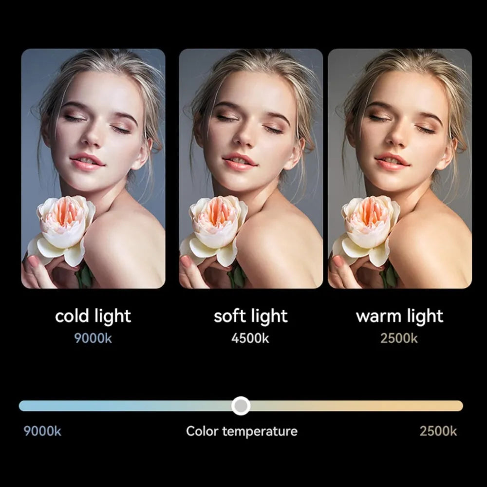 VOLUO VL-006 Portable Self-Timer Lamp – Adjustable LED Light, Foldable Design, MagSafe Magnetic Mount