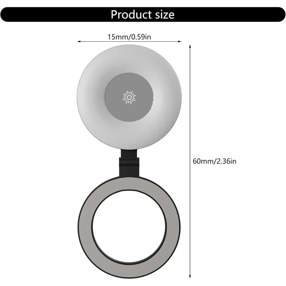 VOLUO VL-006 Portable Self-Timer Lamp – Adjustable LED Light, Foldable Design, MagSafe Magnetic Mount