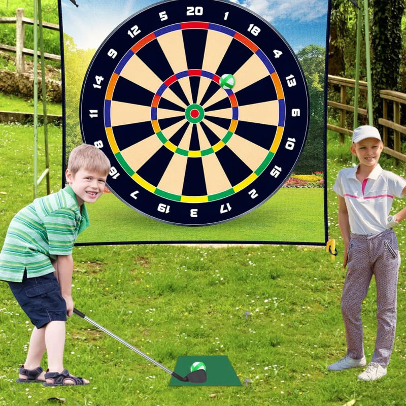 Sticky Shot Golf Chipping Game Set 50B– Indoor/Outdoor Golf Dart Mat with Sticky Balls, Target, Chipping Mat & Club – Fun for Kids & Adults 50B