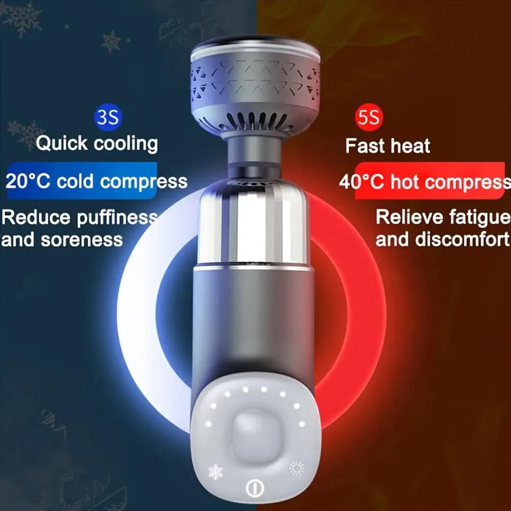 ADMOS Hot & Cold Therapy Massager with Dual Temp Relief 1800mAh Power 8 Speed Modes Type-C Rechargeable