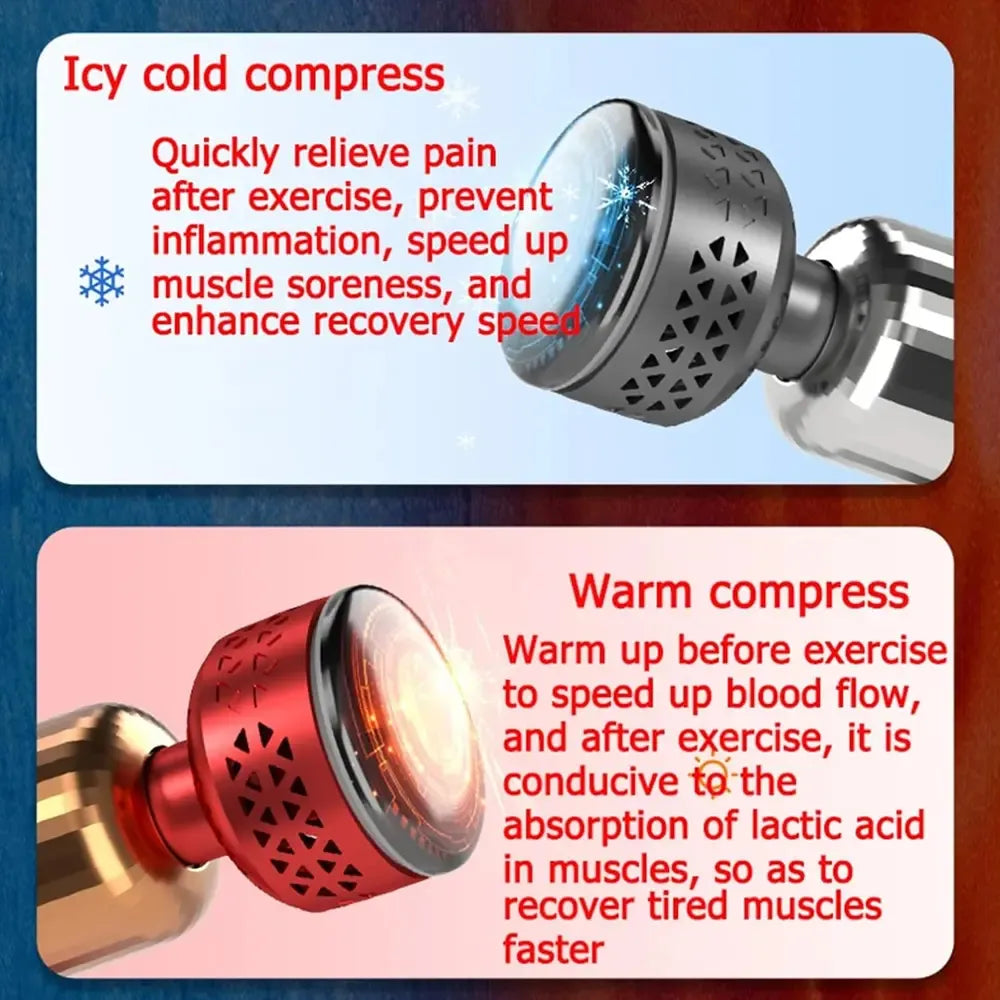 ADMOS Hot & Cold Therapy Massager with Dual Temp Relief 1800mAh Power 8 Speed Modes Type-C Rechargeable