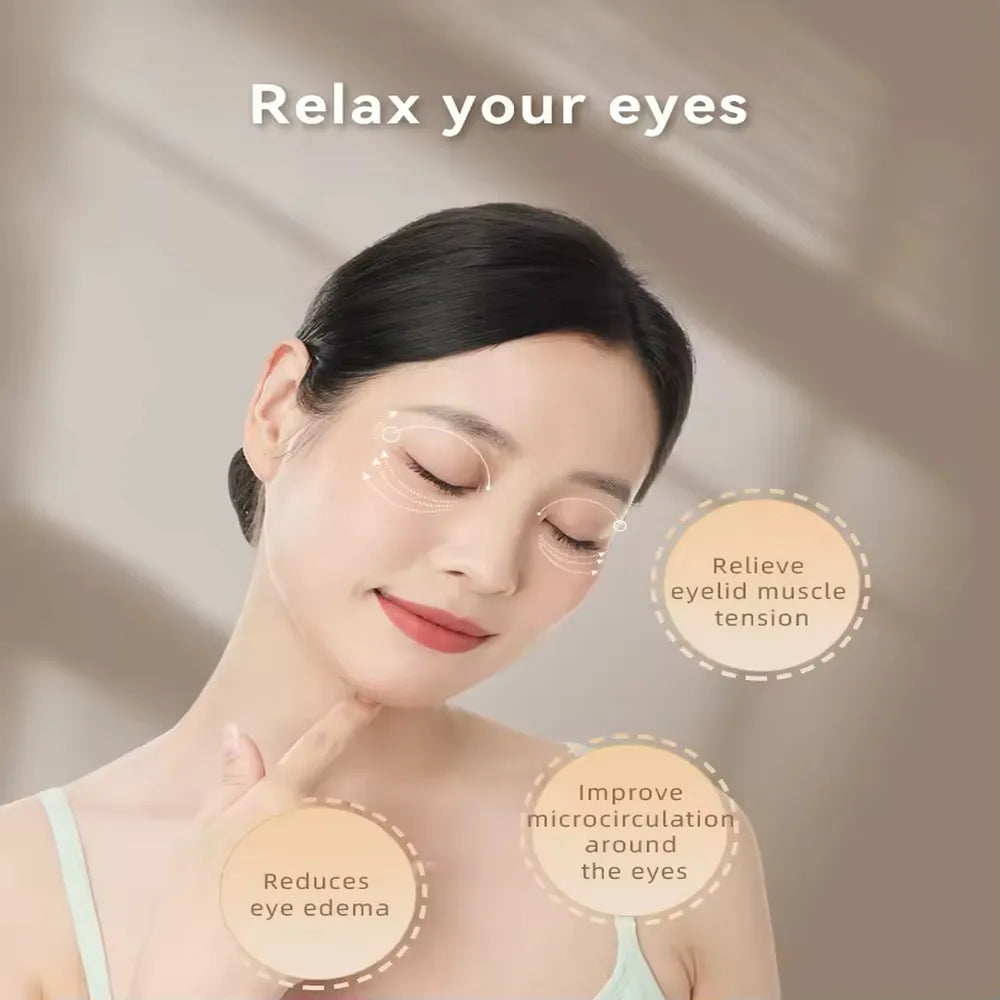 Yesido Intelligent Heat Compress Eye Massager 1200mAh Battery Wireless Bluetooth Sleep Music Type-C Rechargeable