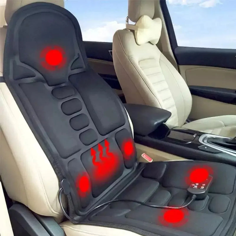 Robotic Cushion Massage Seat 5 Vibration Motors AC DC Powered Multiple Modes Built in Heat Function-1