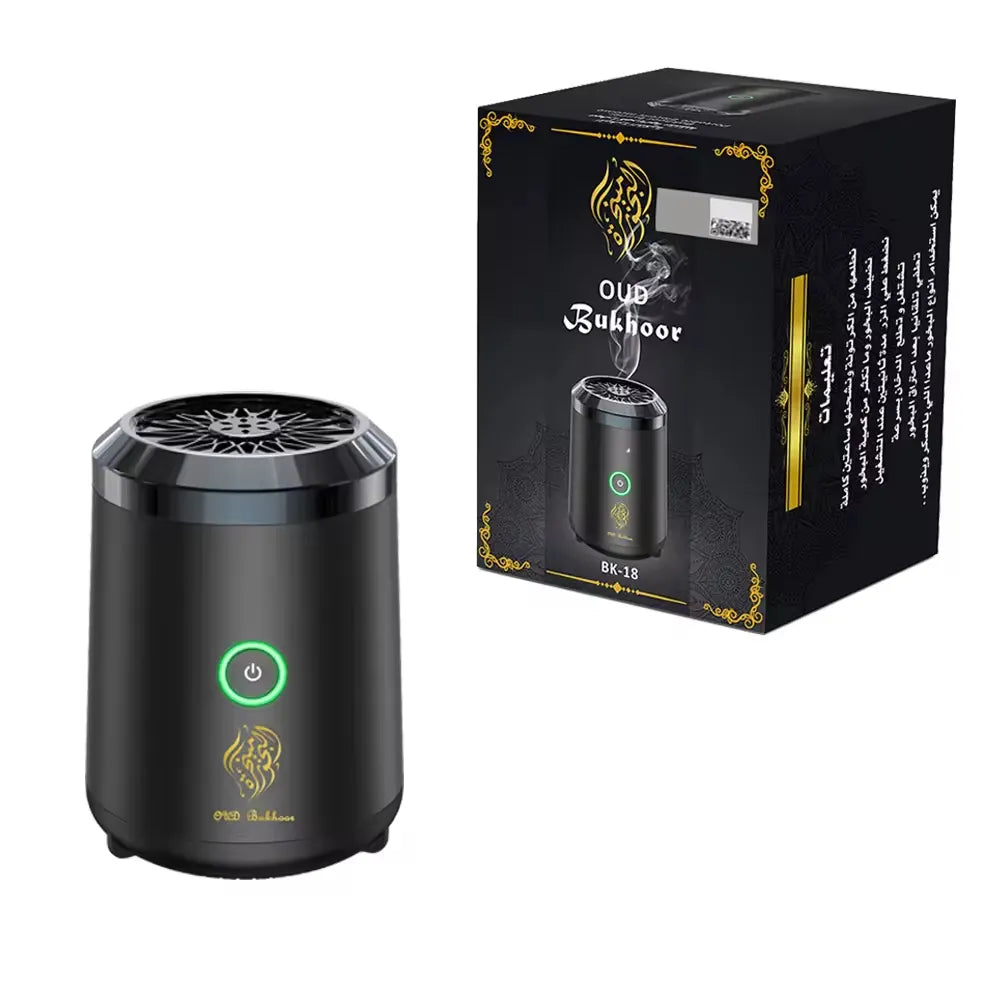 Bukhoor Mini Oud Incense Burner Rechargeable Ceramic Heating Element Portable Electric USB Rechargeable