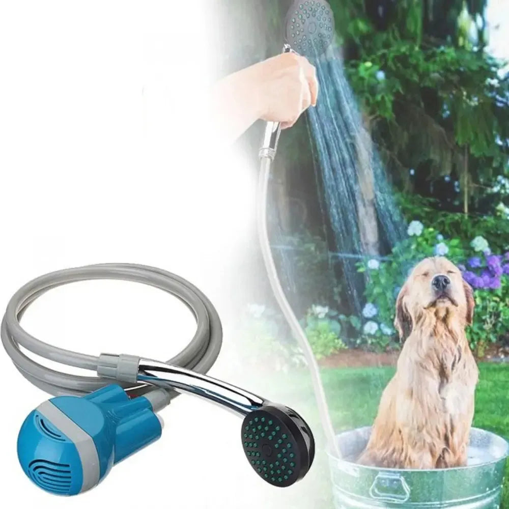 Traveler's Portable Shower & Shattaf With Folding Bucket 2200mAh USB Rechargeable