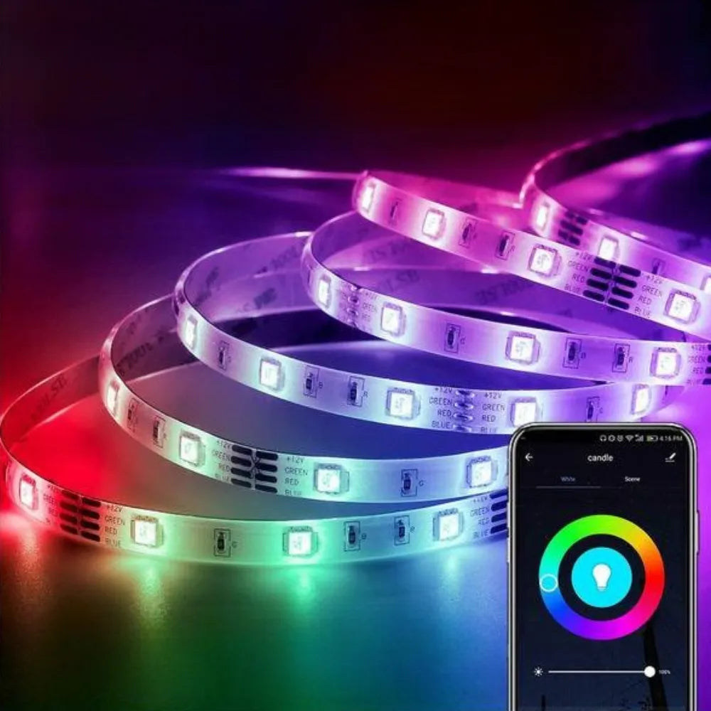Xtrike Me 5M RGB LED Strip Light – USB Powered, Remote Control, DIY Lighting Kit for Gaming, Decor & Ambience