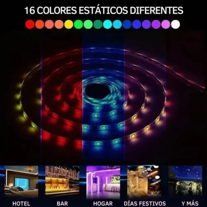 Xtrike Me 5M RGB LED Strip Light – USB Powered, Remote Control, DIY Lighting Kit for Gaming, Decor & Ambience