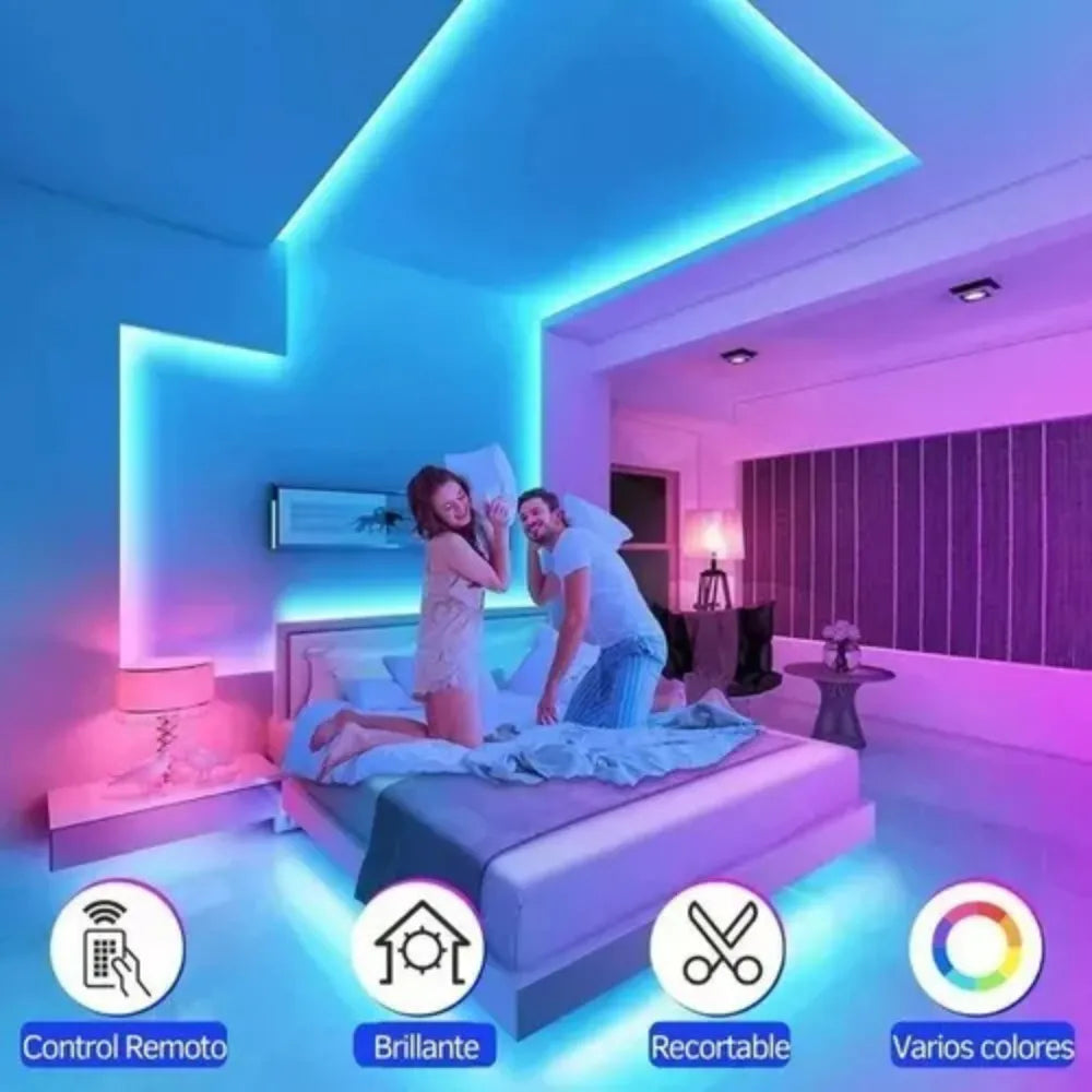 Xtrike Me 5M RGB LED Strip Light – USB Powered, Remote Control, DIY Lighting Kit for Gaming, Decor & Ambience