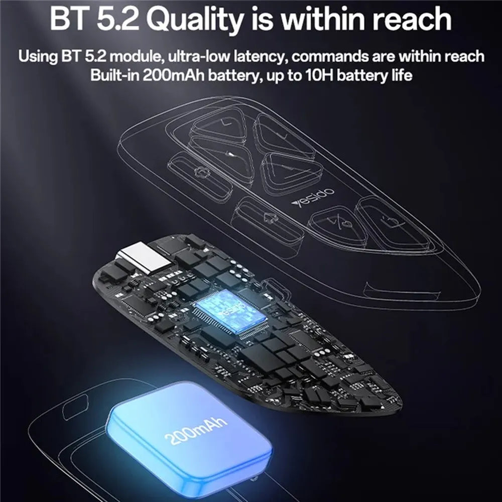 Yesido SF25 Scrolling Remote  Bluetooth Compatible with Smartphones & Tablets
